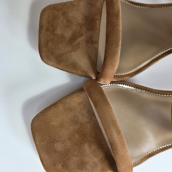 Marciano Women's Brown Suede Heeled Mule Sandals-SZ 9 - Picture 10 of 14